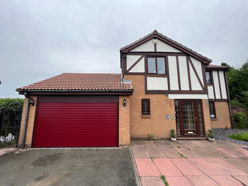 Red Roller Garage Door